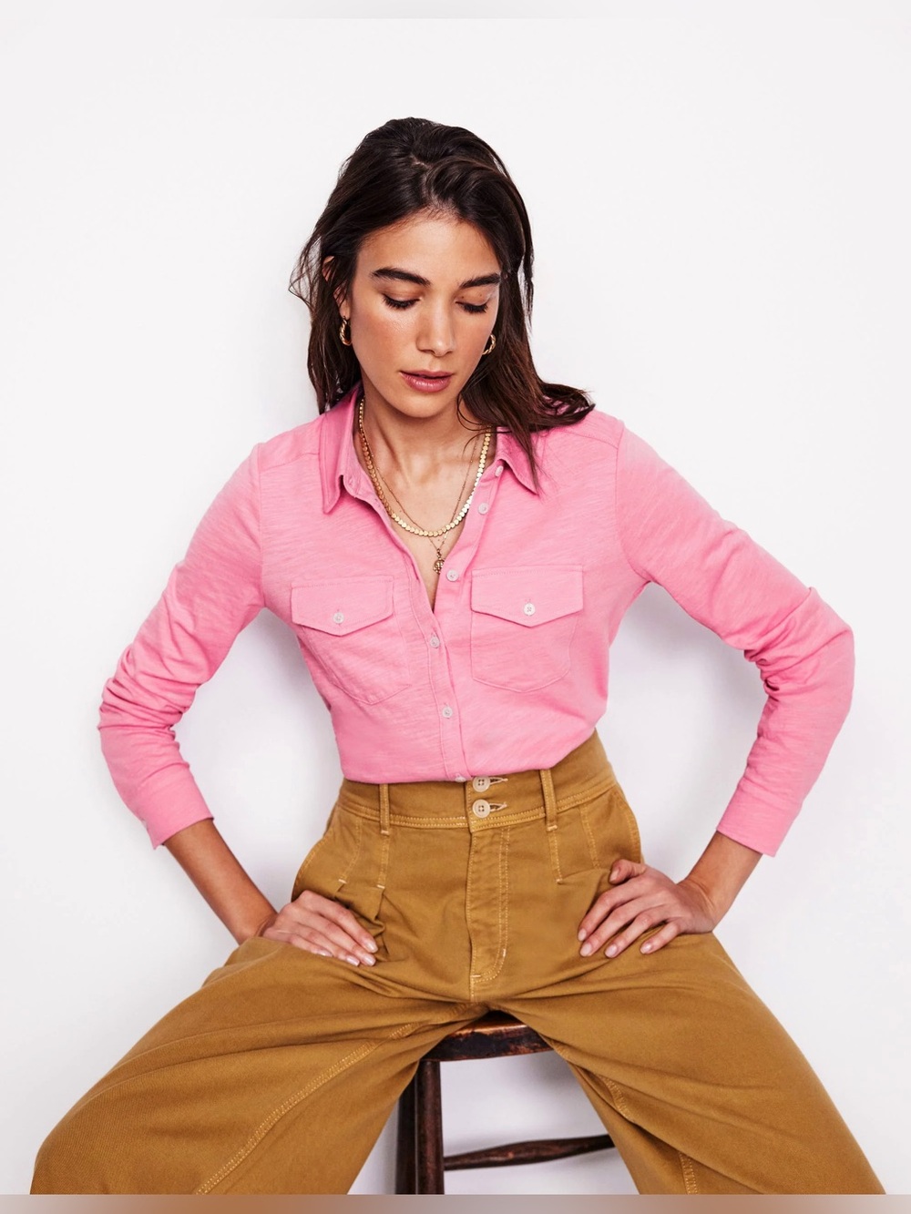 Amy Jersey Shirt Boden Women's